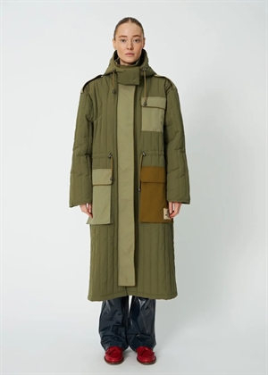 Quilted parka coat Army Stella Nova 